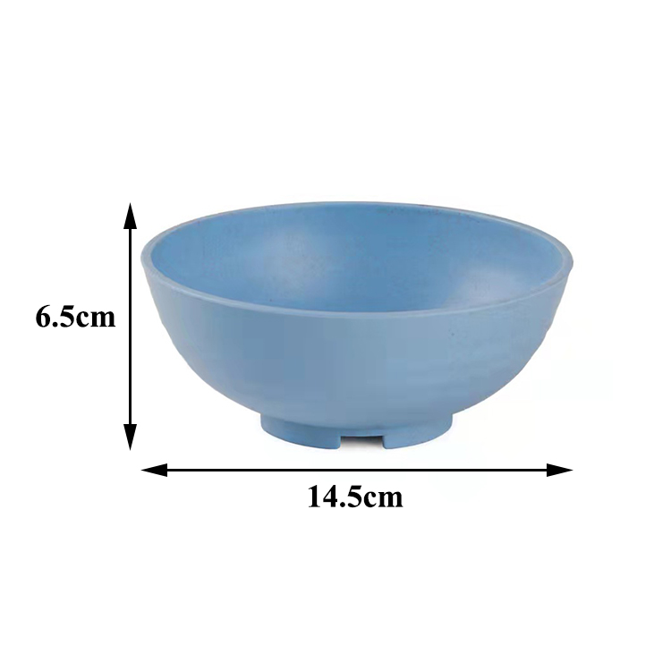 4 Pcs Wheat Straw Bowls, Lightweight Unbreakable Salad Soup Noodle Rice Tableware Container for Kids Children Toddler Adult and Seniors, Dishwasher and Microwave Safe