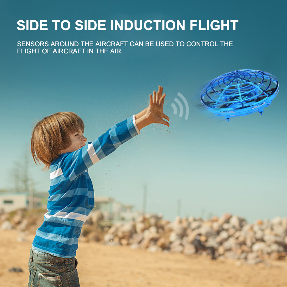 Tospin RC Flying Toys flying ball ufo Hand Controlled Drone with LED Light Induction Remote Control for Kids Boys Girls Birthday Gift