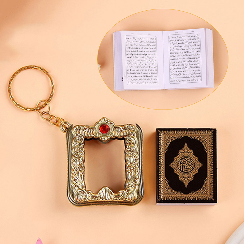 Arabic real Quran Keychain Eid Mubarak mascot Muslim Party Event Memorial gift for Guests