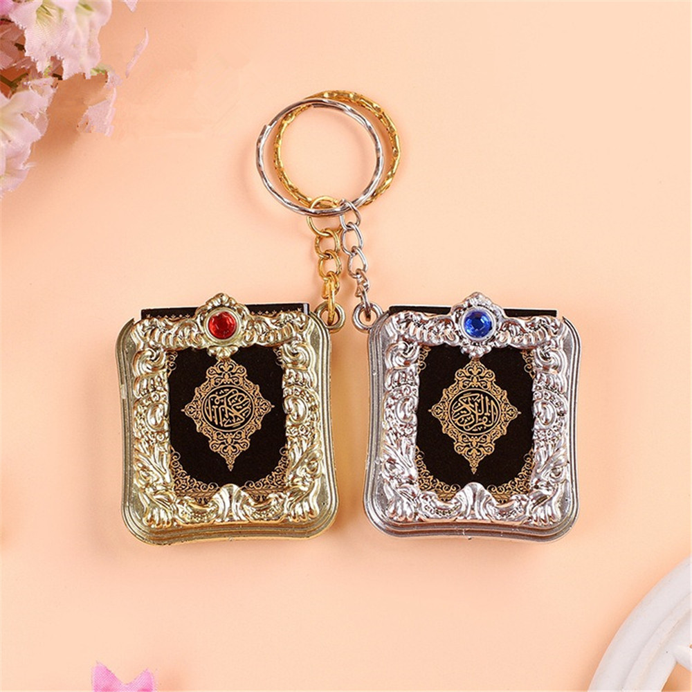 Arabic real Quran Keychain Eid Mubarak mascot Muslim Party Event Memorial gift for Guests