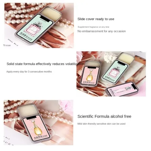 3 PC Solid Balm Set Women Men Portable Solid Perfume Fragrances