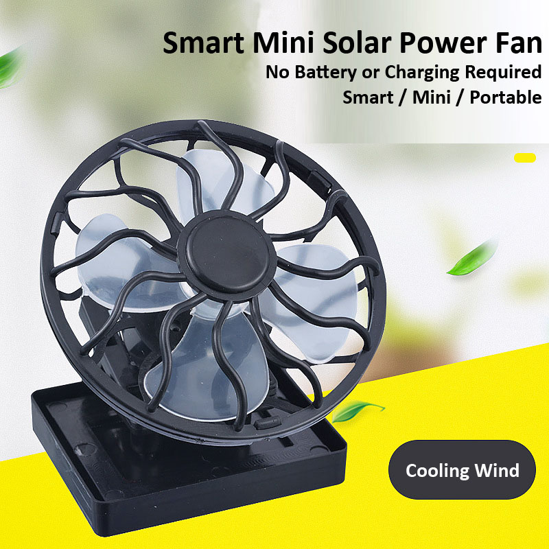 Outdoor MINI Solar Power Fan Cooling in the Summer Portable &amp; Easy to Clip