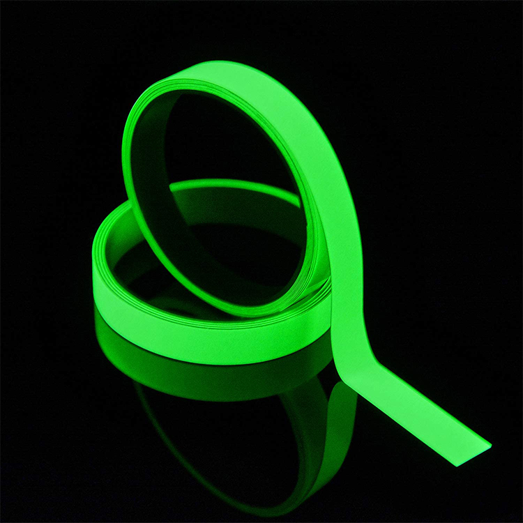 2Pcs Glow in The Dark Tape, 3m Length x 1.5cm Width, Removable Photoluminescent Luminous Tape Sticker, Wall Stairs Steps Glow in Dark Safety Duct Fluorescent Tape for Home, Office