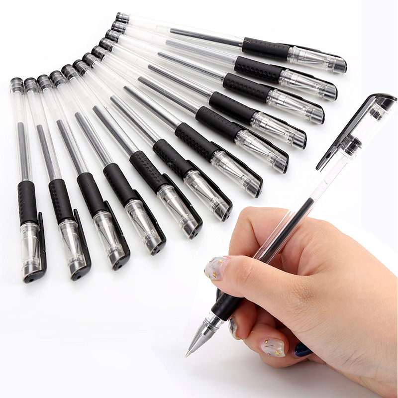 12 Pcs Gel Pens Set for School Office, Gel Pen for Artists Students Teachers Adults with 0.5mm Nibs, Rollerball Pens for Writing, Drawing, Taking Notes & Sketching