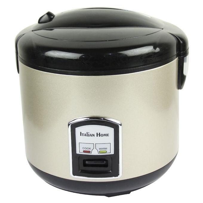 Italian Home Rice Cooker with Steamer 3L - Gray/Black