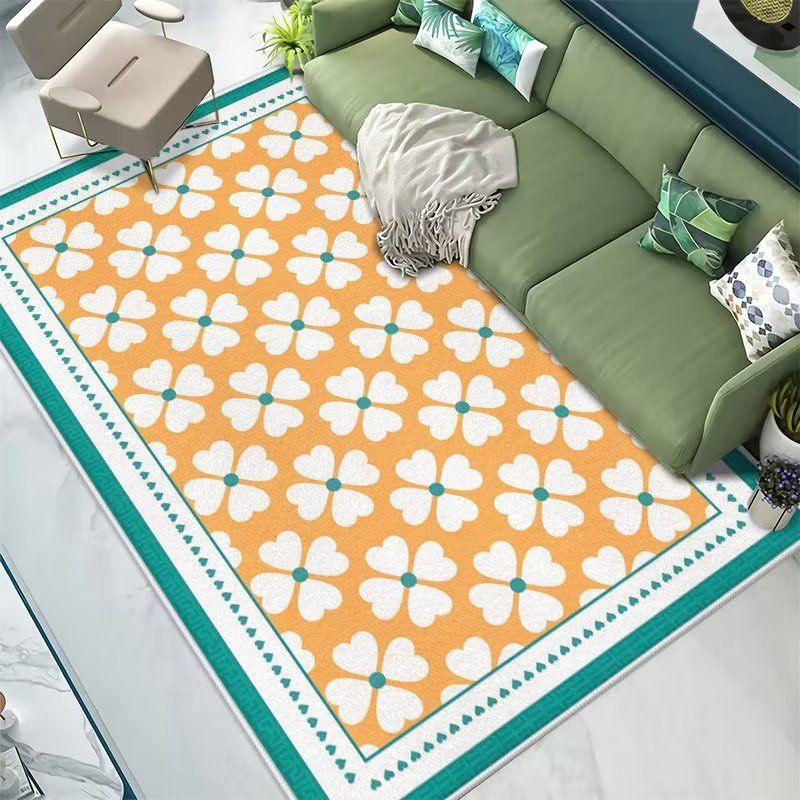 Crystal velvet living room carpet 60*90cm,50*80cm,40*60cm anti slip coffee table carpet CRRSHOP bedroom bedside carpet, dirt resistant floor mat