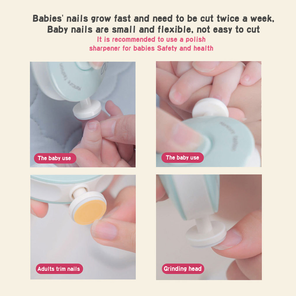 MQ-800 Baby Electric Nail Trimmer Baby Care Kit Kid Nail Polisher Tool Manicure Set Easy To Trim Nail File Clippers for Newborn