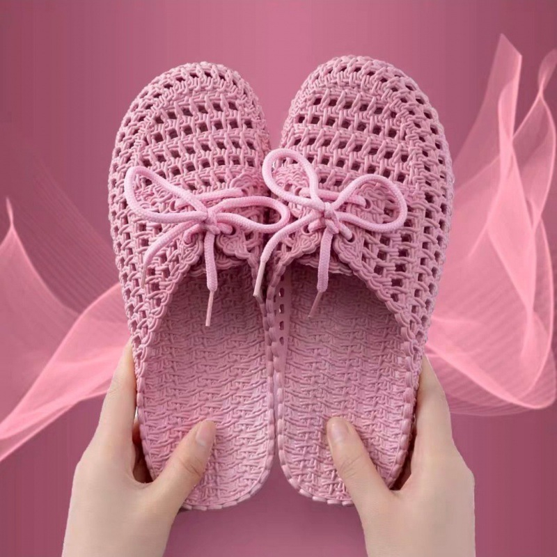 jelly sandals for women household non-slip hole shoes girls flat slippers waterproof slippers