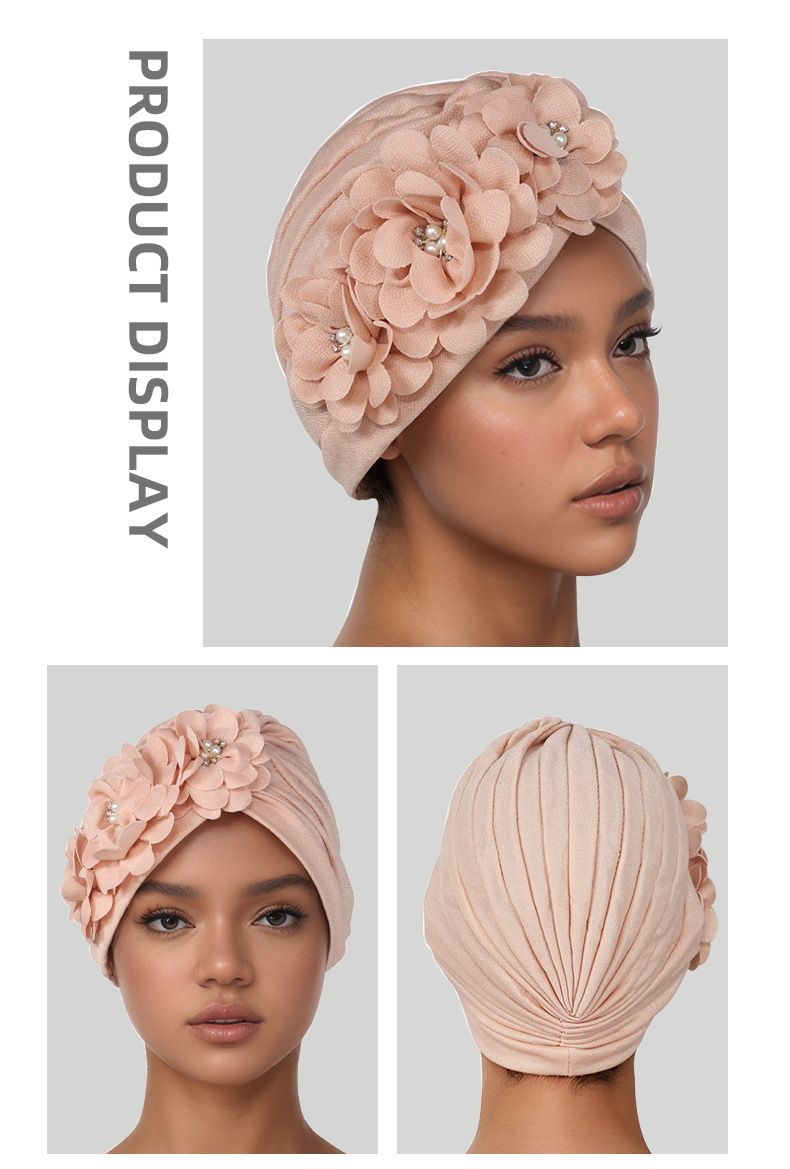Fashion Selection Traditional Muslim Women's Headband Applique Fashion Casual Hat