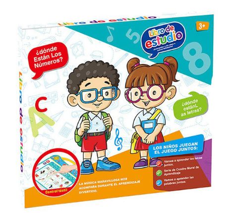 French English Spanish Arabic Talking Learning Book for Kids 2 3 4 5 6 Years Old, Learn French Interactive Audio Sound Books for Toddlers, Francais Educational Electronic Toys, Bilingual Musical Toy New French English finger-pointing reading children's smart learning toy voice calligraphy e-book