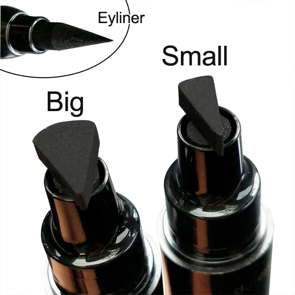 CmaaDu 2 In 1 Liquid Eyeliner Stamp Pen Eye Liner Pencil Waterproof Long-lasting Eye Makeup