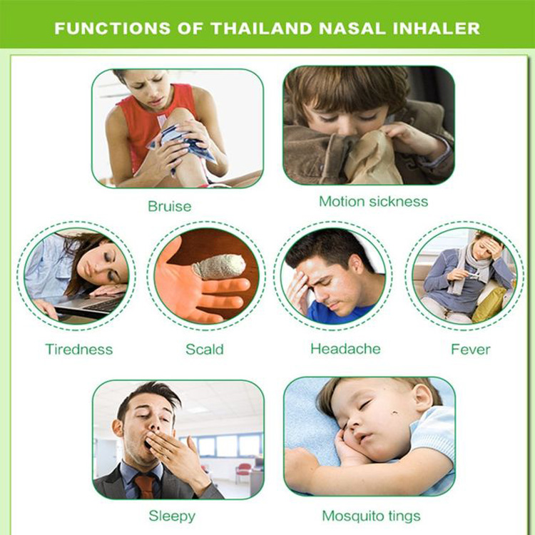 Nasal Inhaler Stick Herbal Nasal Stick For Anti-mosquito, Motion sickness and seasickness ,Cold and stuffy nose Refreshing Dizzy