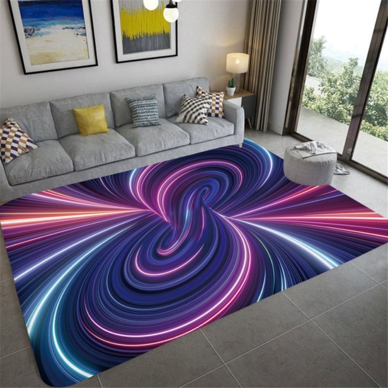 3D visual vortex carpet,40*60cm creative design, three-dimensional floor mat CRRSHOP home decor free shipping Floor Mat 