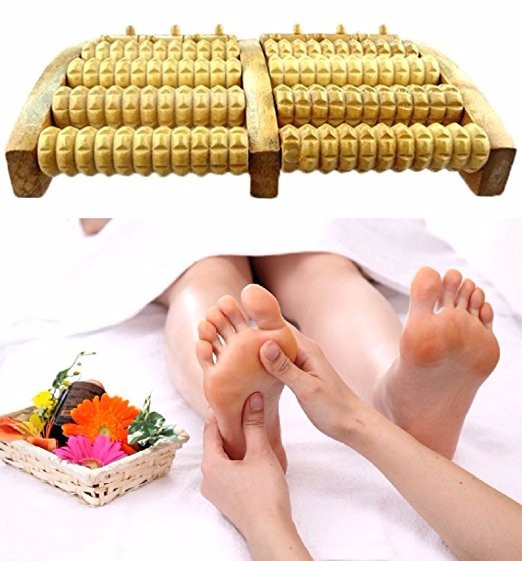 Foot Massager, Wooden Nails Five Rows Of Foot Massager, Foot Massager