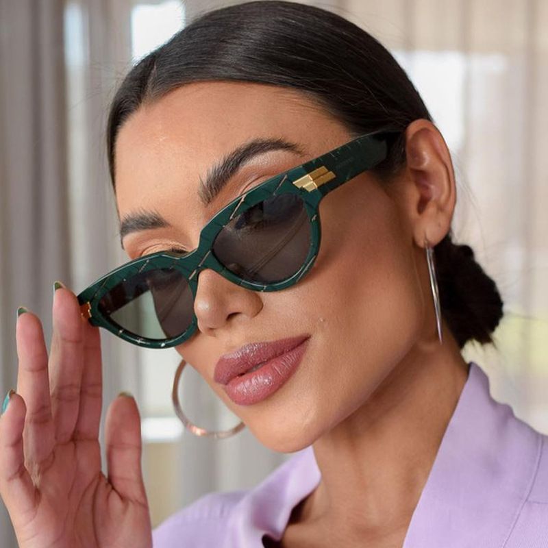 9134 Fashion Cat Eye Sunglasses Women Retro Designer Sun Glasses Trendy Shades Sunglasses Uv400