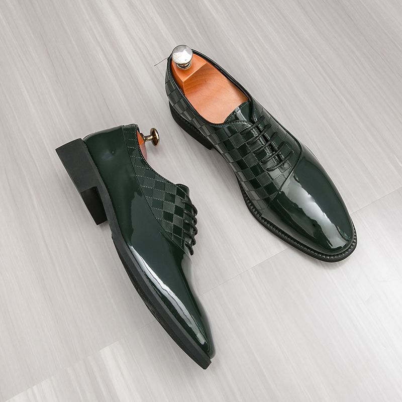 Men Patent Leather Formal Shoes Man Luxury Elegant Dress Shoe Male Footwears The Suit For Official Office Wedding Party Business