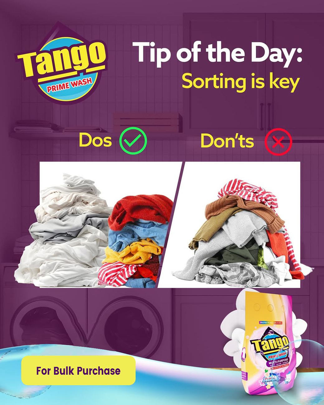 TANGO MULTI-PURPOSE PRIME WASHING POWDER 