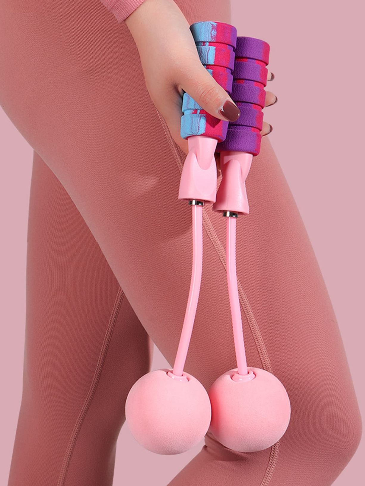 Ropeless Jump Rope - Tangle-Free Ball Bearing Skipping Rope for Fitness - Cordless Jumping Rope for Indoor and Outdoor - Bod Rope Weighted Jump Rope Workout for Exercises Men, Women, Kids