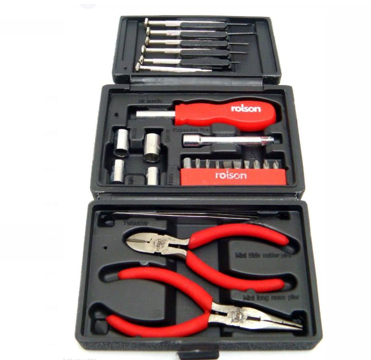 Mini Promotional Products 26 Pcs Household Hand Tool Kit Small Toolbox Tool Set Box