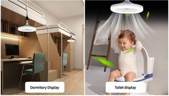 E27 fan lamp shaking head remote control aromatherapy bedroom living room lamp screw mouth dimmable home ceiling fan lamp Fan Light,Light fan