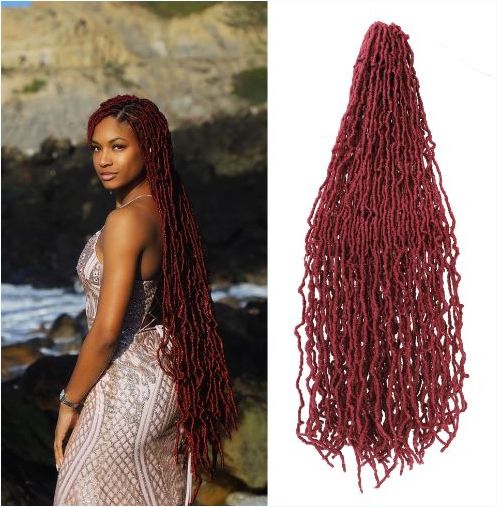 Obaasima Strands Faux Locs Crochet Braids Hair Pre-Looped Soft Dreadlocks Braiding Hair
