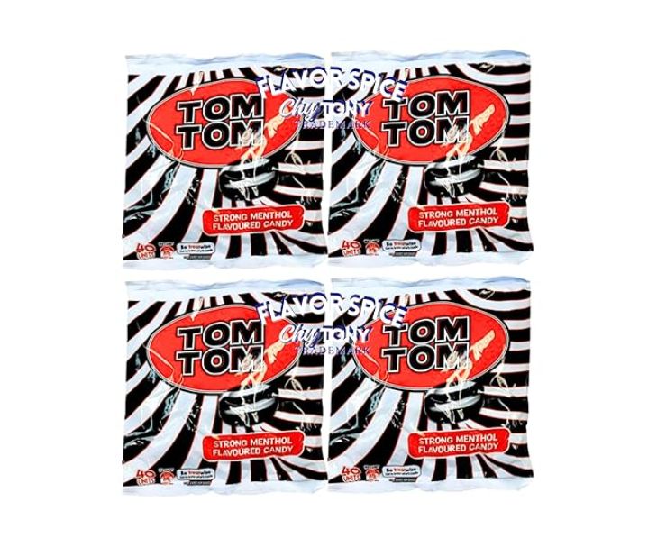 Tom Tom Strong Menthol Flavor Candy Cadbury (1 PACK OF 40 UNITS)152g
