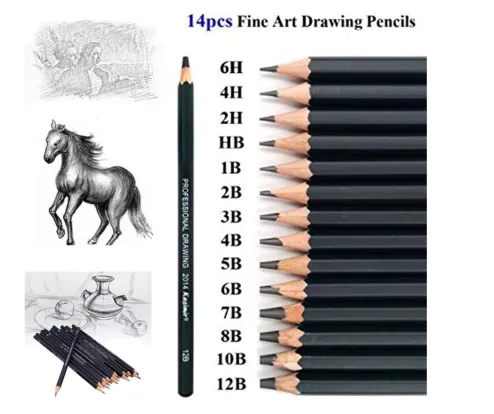 Heshengping Drawing Pencils Sketch Pencil Art Supplies Set for