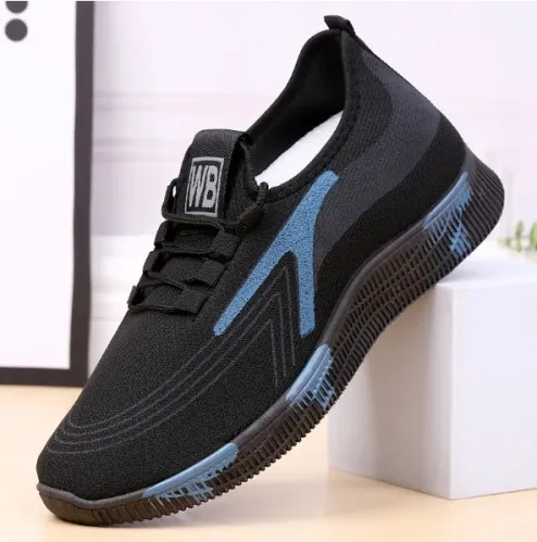 Men's casual shoes male breathable hot sale light knitted sports casual sneaker