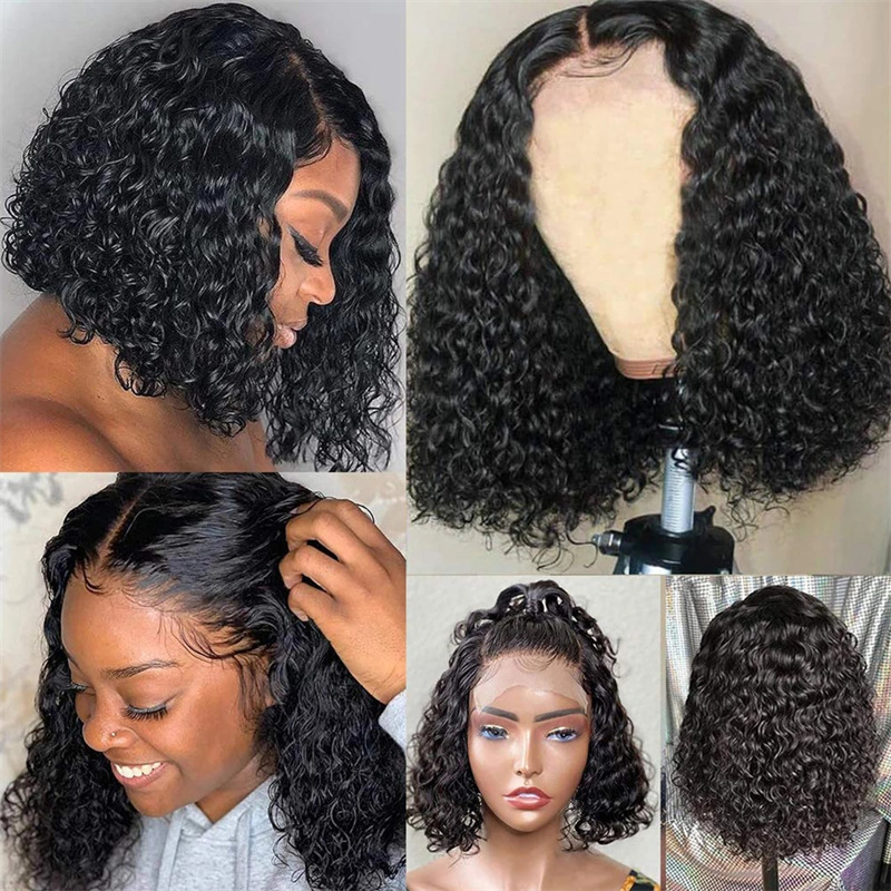 Fashion Short Popular Trend Black Wig Full Head Hair Short Hair Female  Front Lace African Small Curly Wigs Full Headgear Makeup |TospinoMall  online shopping platform in GhanaTospinoMall Ghana online shopping