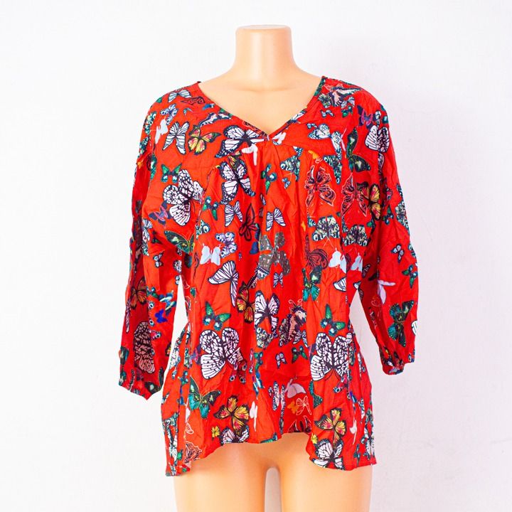 Women's Short Sleeve Loose Dress - Casual V Neck T-Shirt - Floral Mini Dress Blouse