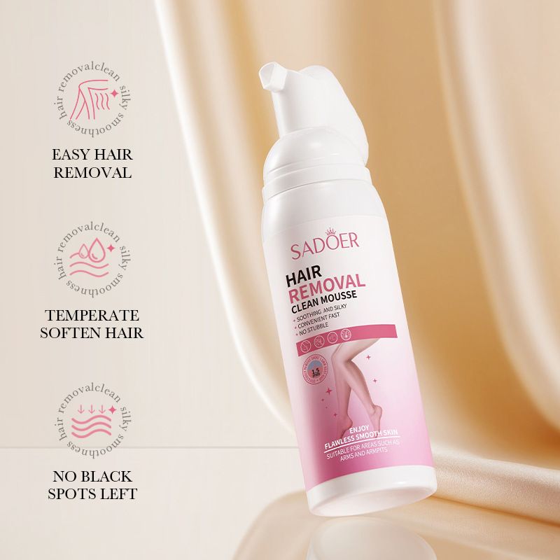 SADOER Soft and silky hair removal mousse Gentle and non-irritating underarm hair removal cream Hair Removal Clean Mousse