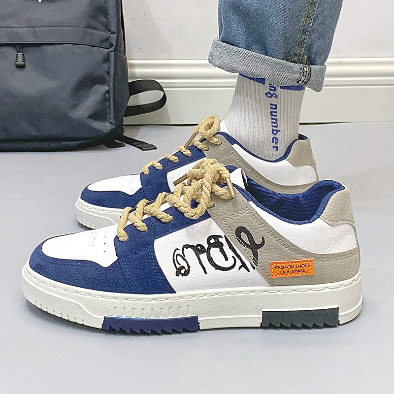 8805 Men's Shoes New Men's Low Top Board Shoes Trend Versatile Men's Lightweight Soft Sole Sports Casual Shoes Sneakers for Men