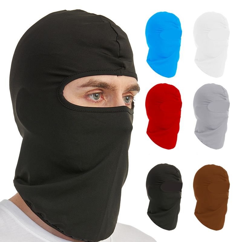 Ice Silk Riding Headgear Sunscreen Face Mask for Men Women Outdoor Motorcycle Cycling Breathable Quick Dry Windproof Full Face Cover Neck Gaiter
