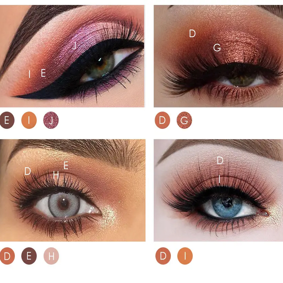Eight-colour Eyeshadow Palette In Matte Pearlescent Earthy Colours That Are Waterproof And Smudge-free For Easy Application Eye Shadow Sets