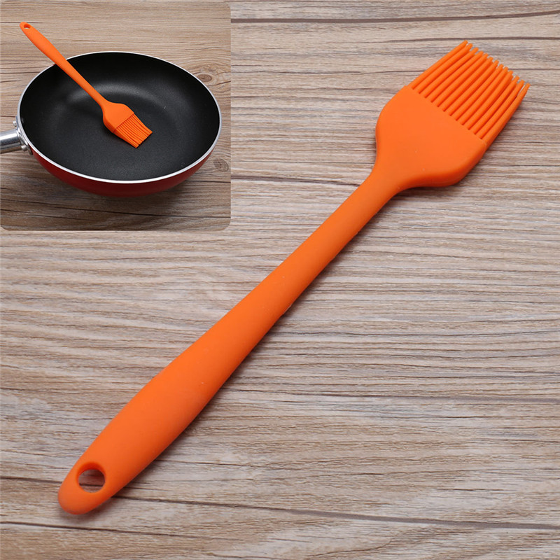 1PC Silicone Basting Pastry Brush Oil Brushes For Cake Butter Kitchen Barbecue Brush Random Color
