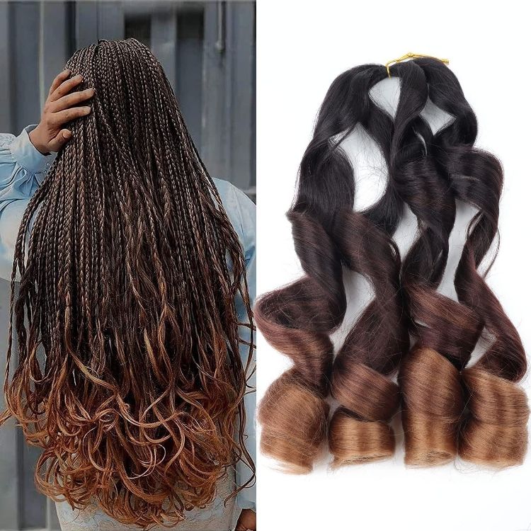 Wigs Wig piece Loose large curly ponytail Wig tail extensions Dirty braid crochet hair French natural curly woven wig CRRSHOP beauty care hair dresssing 