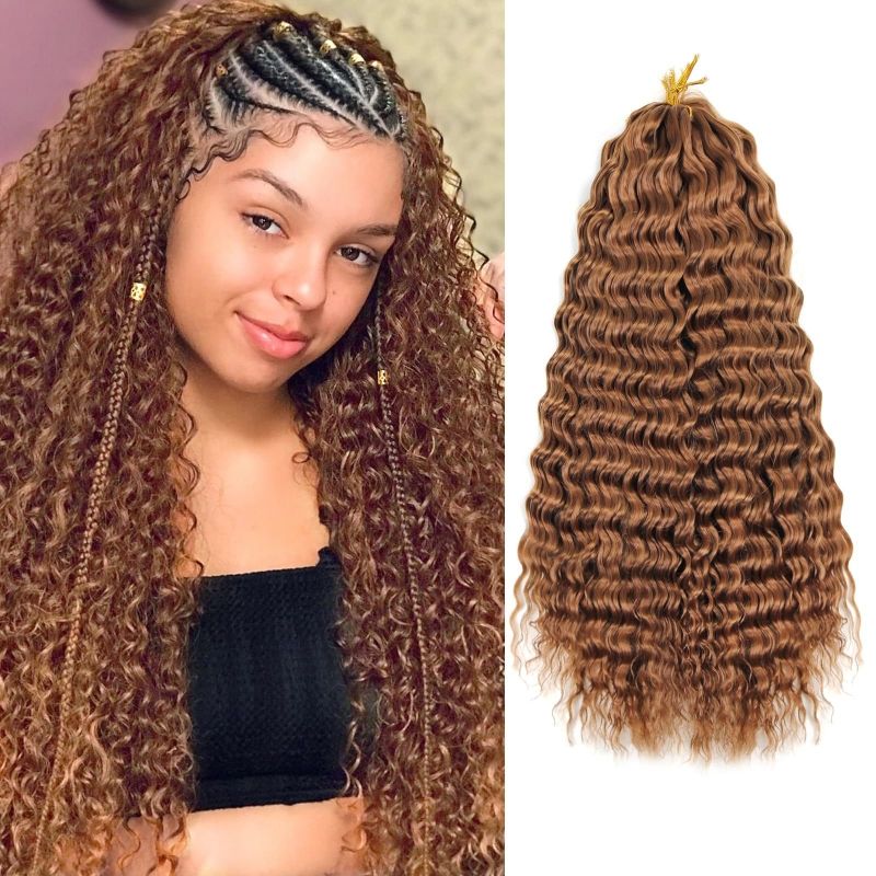 Deep Wave Twist Large curved long curly hair crochet winding, synthetic wigs CRRSHOP 24 "30 pieces 100g wig