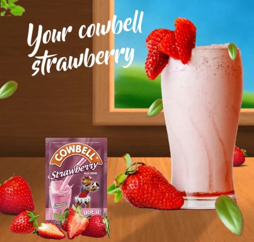 Cowbell Coffe, Strawberry Powdered Milk Sachet - 35g