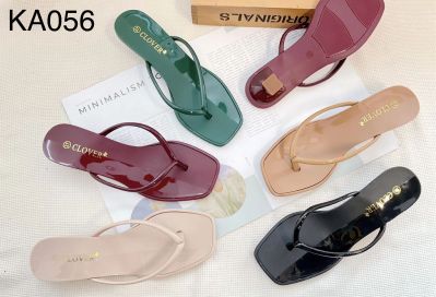 CLOVER Party Open-toed Slippers For Lady High Heel Flip Flop Sandals
