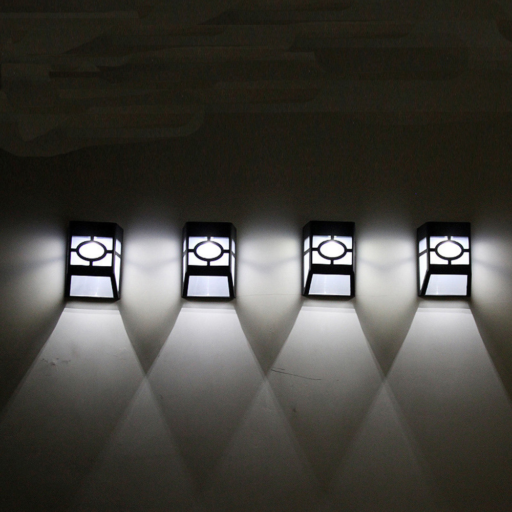 LED Solar Lights Path Stair Outdoor Light Step Lamp Garden Yard Fence Wall Landscape Lamp Solar Light Outdoor Nightlight