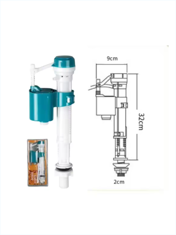  Toilet tank adjustable anti-siphon fill inlet flush valve-energy saving 
