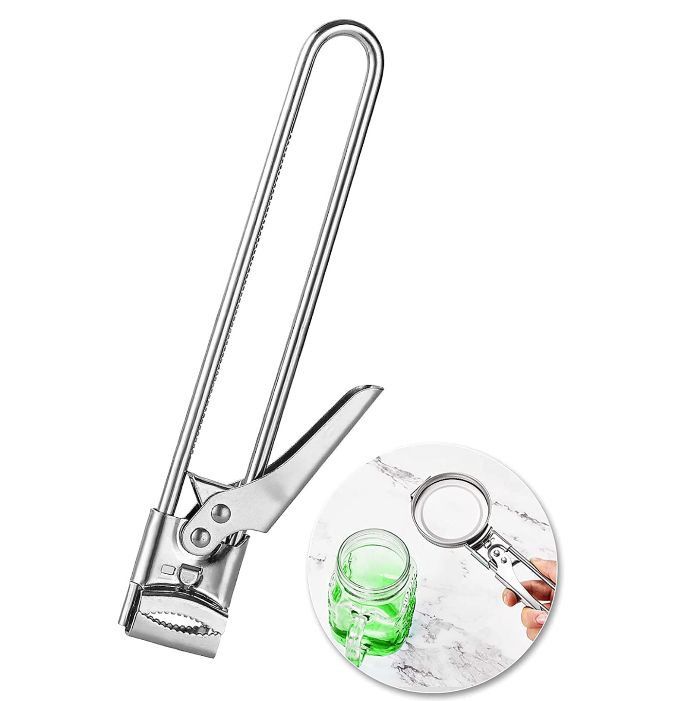 Jar Opener, Master Opener Adjustable Jar & Bottle Opener，Multifunctional Stainless Steel Professional Manual Bottle Opener, Manual Jar Lid Gripper Kitchen Accessories