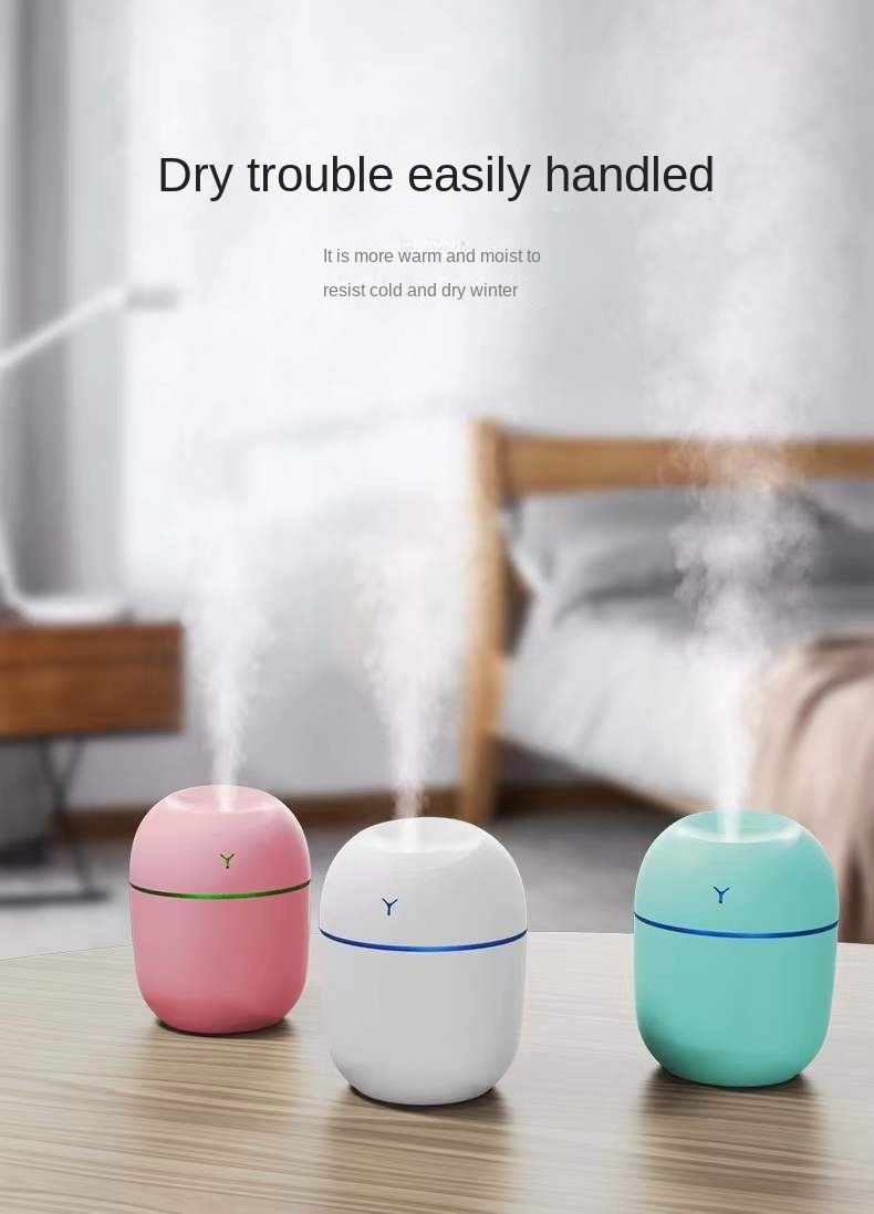 Desktop mute USB humidifier home bedroom car fog volume night light aromatherapy machine gift air purifier small humidifier