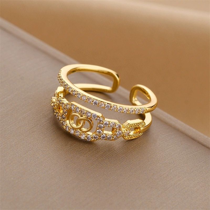 Premium Ring Pearl zircon open ring CRRSHOP Ring accessories free shipping 