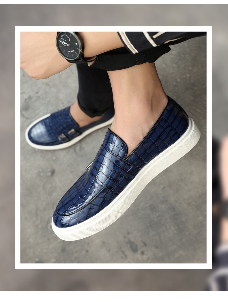 Men's summer breathable 2025 new style casual one-step loafers, men's business formal leather shoes