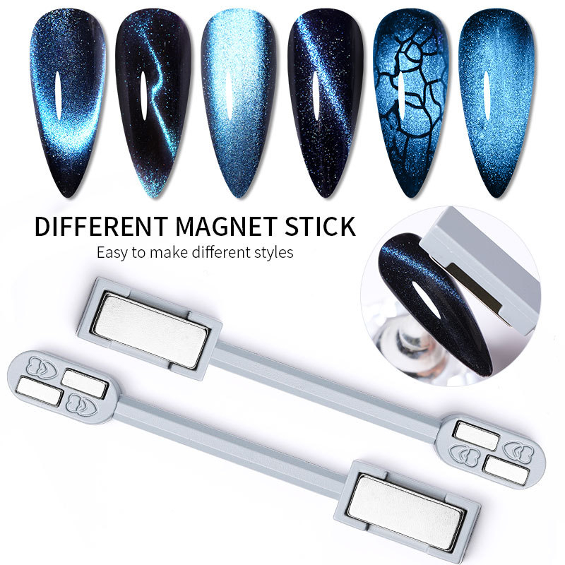 55164 1 Pc Silicone Magnet Stick Strong Effect Magetic Board For 9D Magnetic UV Gel Polish 3D Line Strip Multi-function Nail Tools