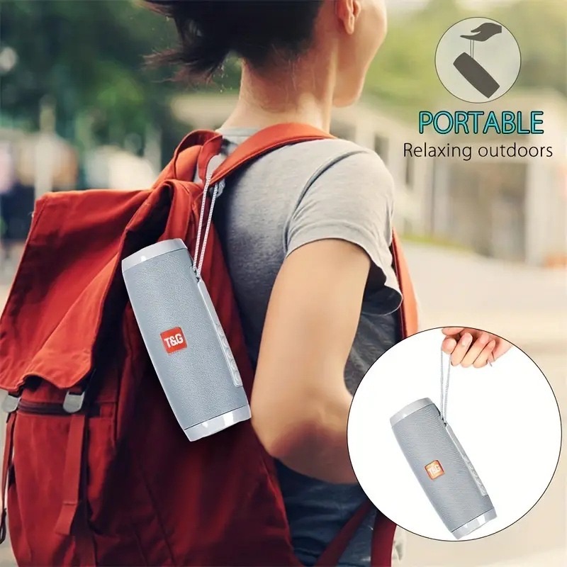 MusicMan Portable Bluetooth Speaker with RGB Disco Lights, In-car stereo system FM Radio, USB and MicroSD Playback,1500mAh Battery, Built-in Microphone & AUX Input - Wireless Party Speaker  