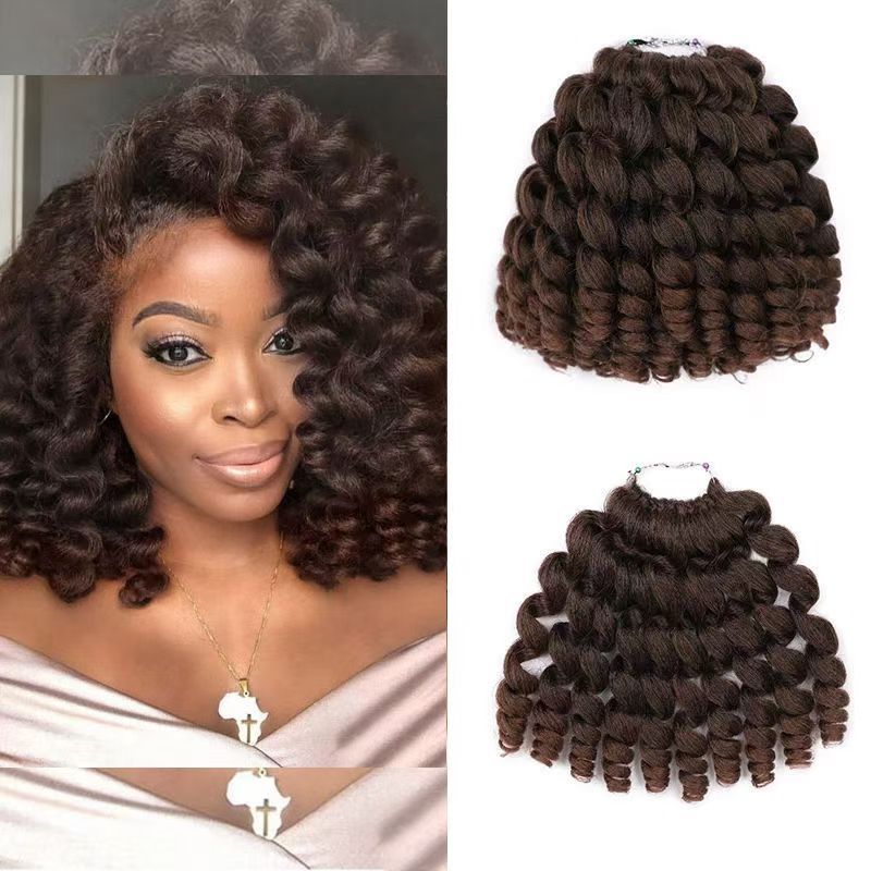 Wig Jumpy Wand Curl Crochet Braid Hair Jamaican Bounce Extension