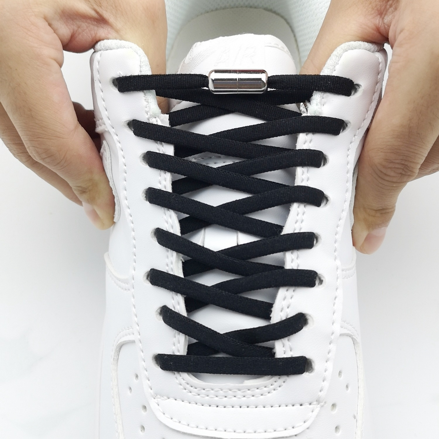Half Round Strap, Free of Binding and Tying Elastic Shoelaces, Metal Capsule Buckle Accessories Shoelaces