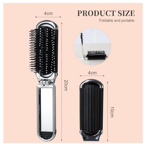 Detangling Hair Brush Oneleaf Hairdressing Comb, Folding air cushion comb, Soft Flexible Anti-static, No Pulling or Split Ends, Softens and Improves Hair Texture, Stimulates Massage Scalp (2PCS)